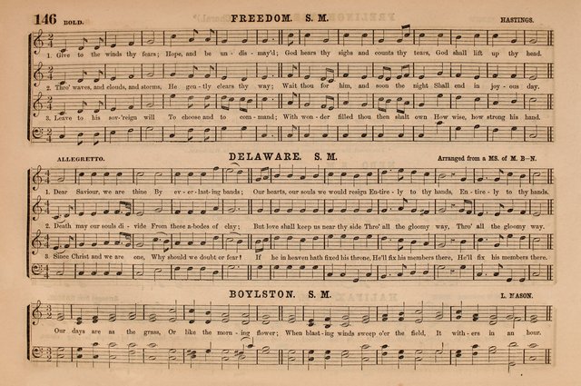 Selah: a collection of psalm and hymn tunes, introits, anthems, chants, motetts, choruses, etc. adapted to the use of classes, private circles, and worship assemblies page 146