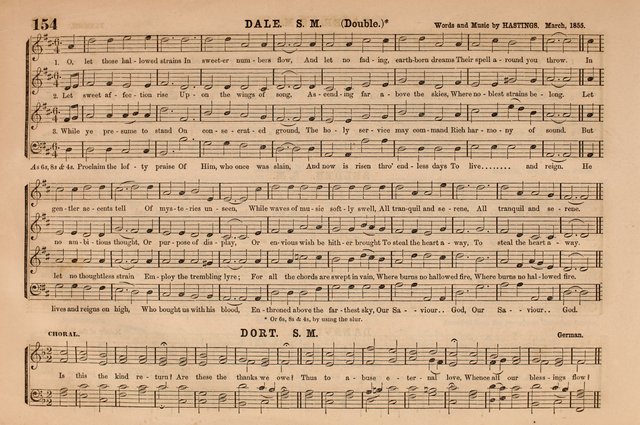 Selah: a collection of psalm and hymn tunes, introits, anthems, chants, motetts, choruses, etc. adapted to the use of classes, private circles, and worship assemblies page 154