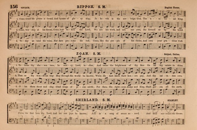 Selah: a collection of psalm and hymn tunes, introits, anthems, chants, motetts, choruses, etc. adapted to the use of classes, private circles, and worship assemblies page 156