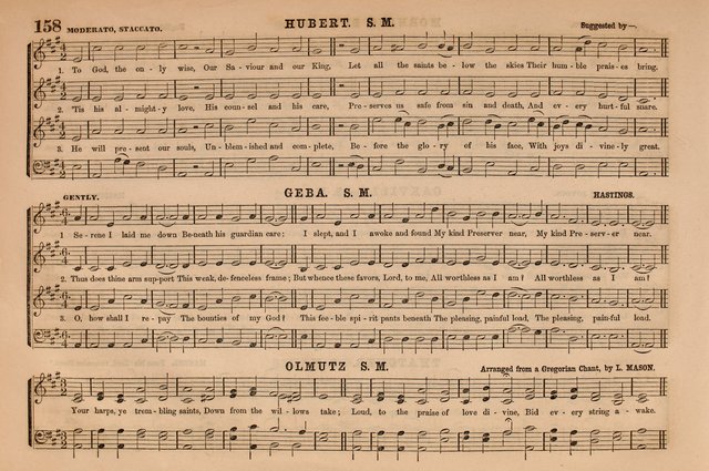 Selah: a collection of psalm and hymn tunes, introits, anthems, chants, motetts, choruses, etc. adapted to the use of classes, private circles, and worship assemblies page 158