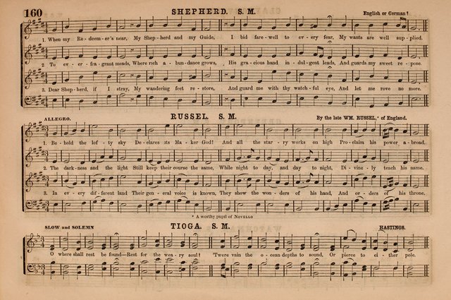 Selah: a collection of psalm and hymn tunes, introits, anthems, chants, motetts, choruses, etc. adapted to the use of classes, private circles, and worship assemblies page 160