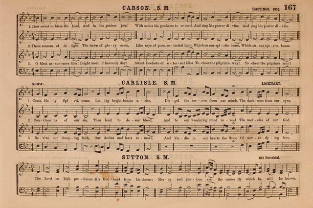 Selah: a collection of psalm and hymn tunes, introits, anthems, chants, motetts, choruses, etc. adapted to the use of classes, private circles, and worship assemblies page 167