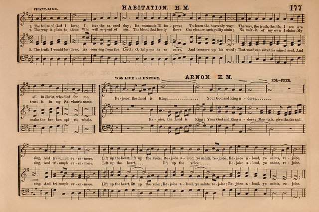 Selah: a collection of psalm and hymn tunes, introits, anthems, chants, motetts, choruses, etc. adapted to the use of classes, private circles, and worship assemblies page 177