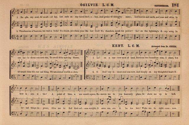 Selah: a collection of psalm and hymn tunes, introits, anthems, chants, motetts, choruses, etc. adapted to the use of classes, private circles, and worship assemblies page 181