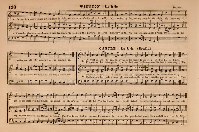 Selah: a collection of psalm and hymn tunes, introits, anthems, chants, motetts, choruses, etc. adapted to the use of classes, private circles, and worship assemblies page 190