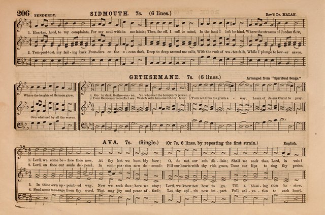 Selah: a collection of psalm and hymn tunes, introits, anthems, chants, motetts, choruses, etc. adapted to the use of classes, private circles, and worship assemblies page 206