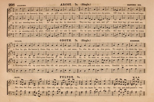 Selah: a collection of psalm and hymn tunes, introits, anthems, chants, motetts, choruses, etc. adapted to the use of classes, private circles, and worship assemblies page 208