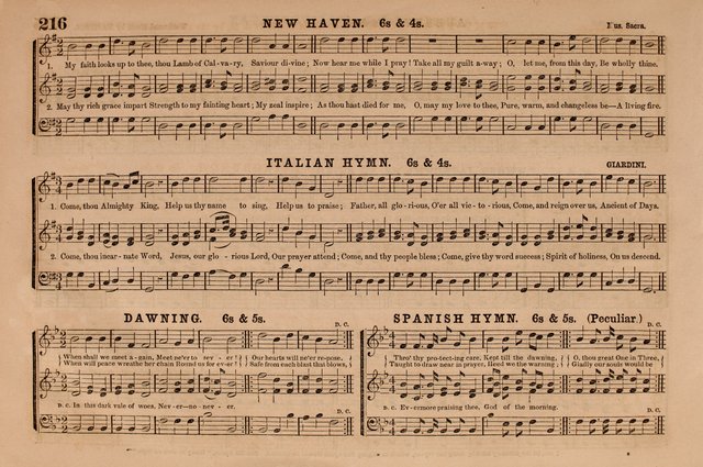 Selah: a collection of psalm and hymn tunes, introits, anthems, chants, motetts, choruses, etc. adapted to the use of classes, private circles, and worship assemblies page 216