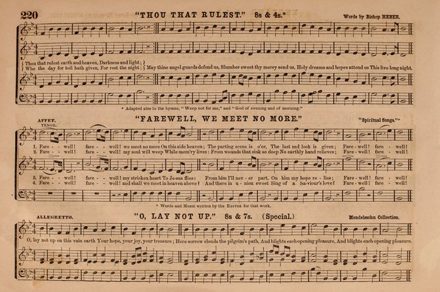 Selah: a collection of psalm and hymn tunes, introits, anthems, chants, motetts, choruses, etc. adapted to the use of classes, private circles, and worship assemblies page 220