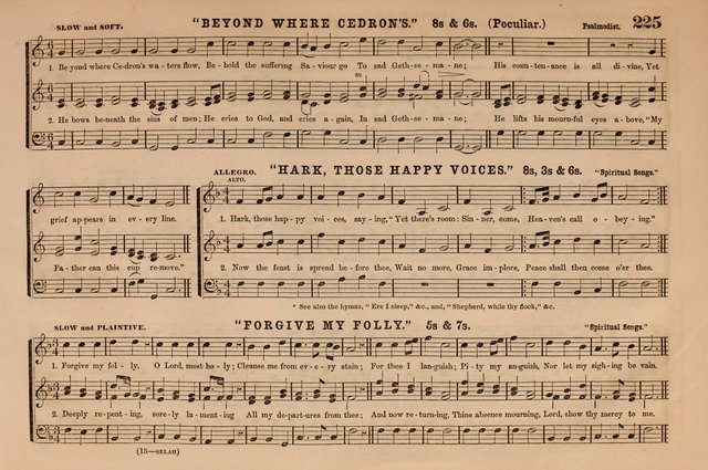 Selah: a collection of psalm and hymn tunes, introits, anthems, chants, motetts, choruses, etc. adapted to the use of classes, private circles, and worship assemblies page 225