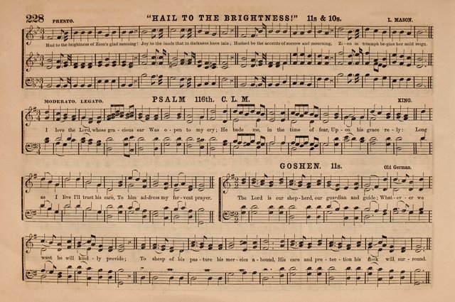 Selah: a collection of psalm and hymn tunes, introits, anthems, chants, motetts, choruses, etc. adapted to the use of classes, private circles, and worship assemblies page 228