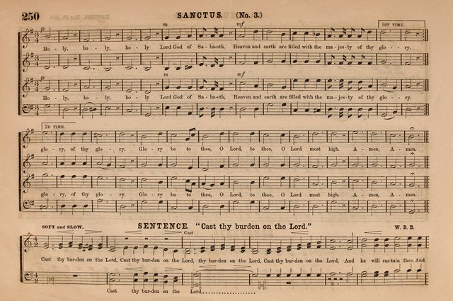 Selah: a collection of psalm and hymn tunes, introits, anthems, chants, motetts, choruses, etc. adapted to the use of classes, private circles, and worship assemblies page 250