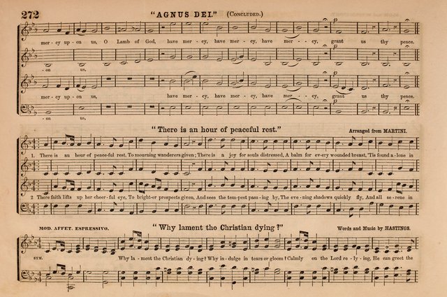 Selah: a collection of psalm and hymn tunes, introits, anthems, chants, motetts, choruses, etc. adapted to the use of classes, private circles, and worship assemblies page 272