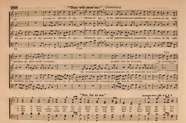 Selah: a collection of psalm and hymn tunes, introits, anthems, chants, motetts, choruses, etc. adapted to the use of classes, private circles, and worship assemblies page 298