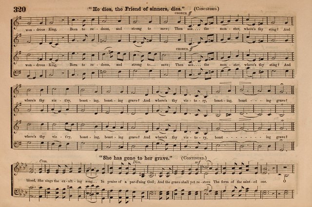 Selah: a collection of psalm and hymn tunes, introits, anthems, chants, motetts, choruses, etc. adapted to the use of classes, private circles, and worship assemblies page 320