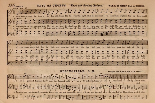 Selah: a collection of psalm and hymn tunes, introits, anthems, chants, motetts, choruses, etc. adapted to the use of classes, private circles, and worship assemblies page 330