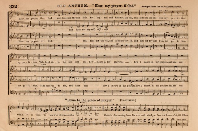 Selah: a collection of psalm and hymn tunes, introits, anthems, chants, motetts, choruses, etc. adapted to the use of classes, private circles, and worship assemblies page 332