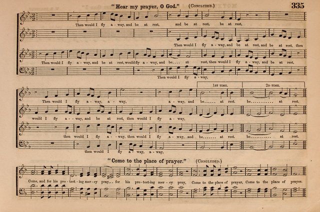 Selah: a collection of psalm and hymn tunes, introits, anthems, chants, motetts, choruses, etc. adapted to the use of classes, private circles, and worship assemblies page 335