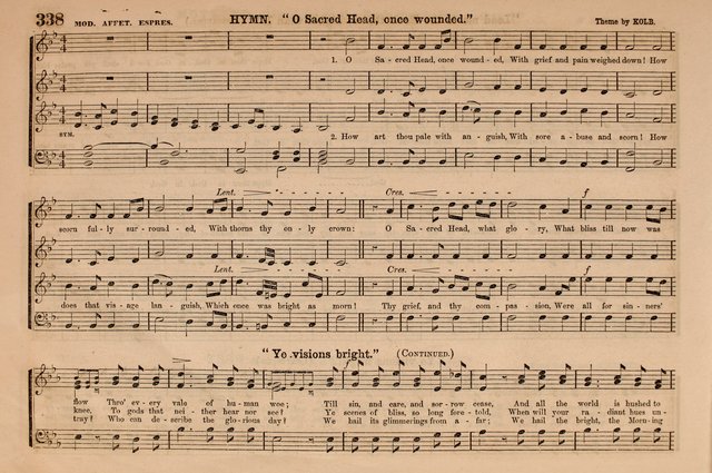 Selah: a collection of psalm and hymn tunes, introits, anthems, chants, motetts, choruses, etc. adapted to the use of classes, private circles, and worship assemblies page 338