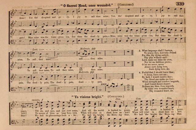 Selah: a collection of psalm and hymn tunes, introits, anthems, chants, motetts, choruses, etc. adapted to the use of classes, private circles, and worship assemblies page 339