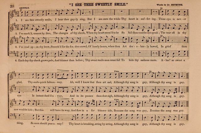 Selah: a collection of psalm and hymn tunes, introits, anthems, chants, motetts, choruses, etc. adapted to the use of classes, private circles, and worship assemblies page 38