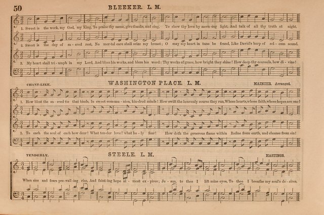 Selah: a collection of psalm and hymn tunes, introits, anthems, chants, motetts, choruses, etc. adapted to the use of classes, private circles, and worship assemblies page 50