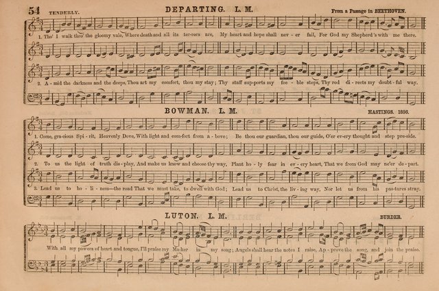 Selah: a collection of psalm and hymn tunes, introits, anthems, chants, motetts, choruses, etc. adapted to the use of classes, private circles, and worship assemblies page 54