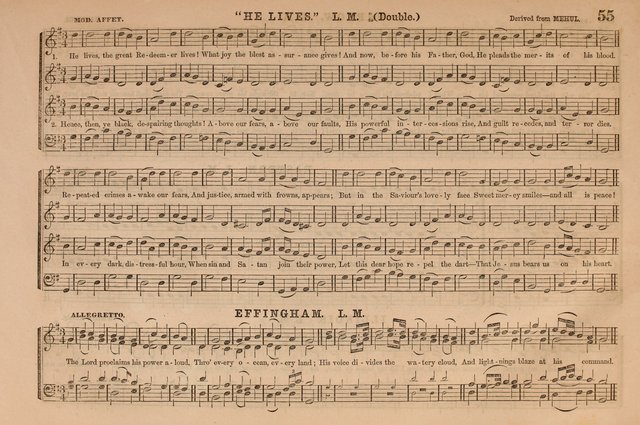 Selah: a collection of psalm and hymn tunes, introits, anthems, chants, motetts, choruses, etc. adapted to the use of classes, private circles, and worship assemblies page 55