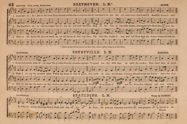 Selah: a collection of psalm and hymn tunes, introits, anthems, chants, motetts, choruses, etc. adapted to the use of classes, private circles, and worship assemblies page 64