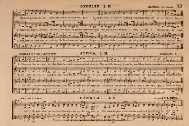 Selah: a collection of psalm and hymn tunes, introits, anthems, chants, motetts, choruses, etc. adapted to the use of classes, private circles, and worship assemblies page 73