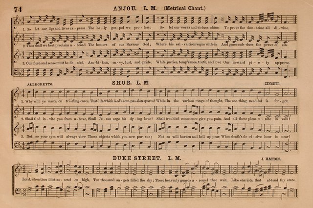 Selah: a collection of psalm and hymn tunes, introits, anthems, chants, motetts, choruses, etc. adapted to the use of classes, private circles, and worship assemblies page 74