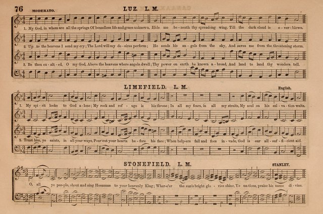 Selah: a collection of psalm and hymn tunes, introits, anthems, chants, motetts, choruses, etc. adapted to the use of classes, private circles, and worship assemblies page 76