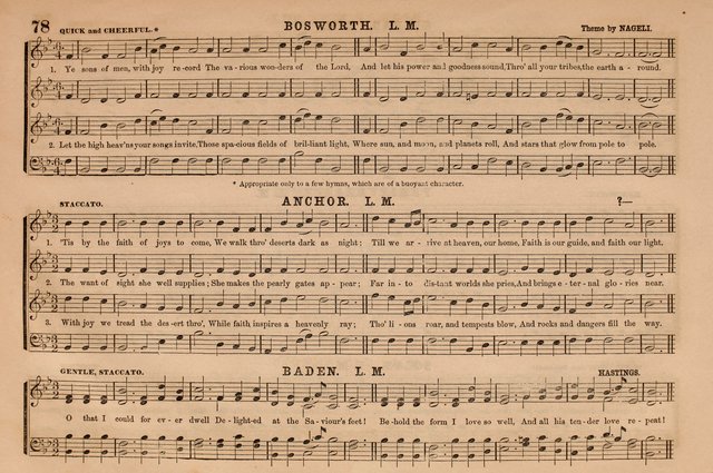 Selah: a collection of psalm and hymn tunes, introits, anthems, chants, motetts, choruses, etc. adapted to the use of classes, private circles, and worship assemblies page 78