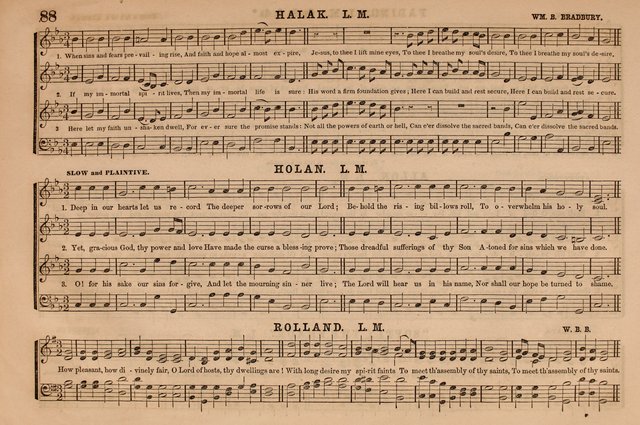 Selah: a collection of psalm and hymn tunes, introits, anthems, chants, motetts, choruses, etc. adapted to the use of classes, private circles, and worship assemblies page 88