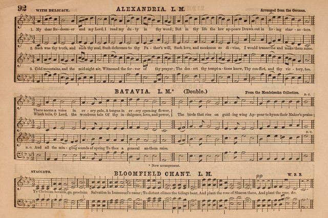 Selah: a collection of psalm and hymn tunes, introits, anthems, chants, motetts, choruses, etc. adapted to the use of classes, private circles, and worship assemblies page 92