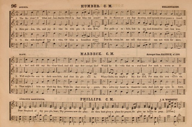 Selah: a collection of psalm and hymn tunes, introits, anthems, chants, motetts, choruses, etc. adapted to the use of classes, private circles, and worship assemblies page 96