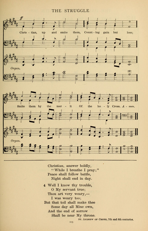 Songs for the Chapel: Arranged for male voices, for use in colleges, academies, schools and societies page 115