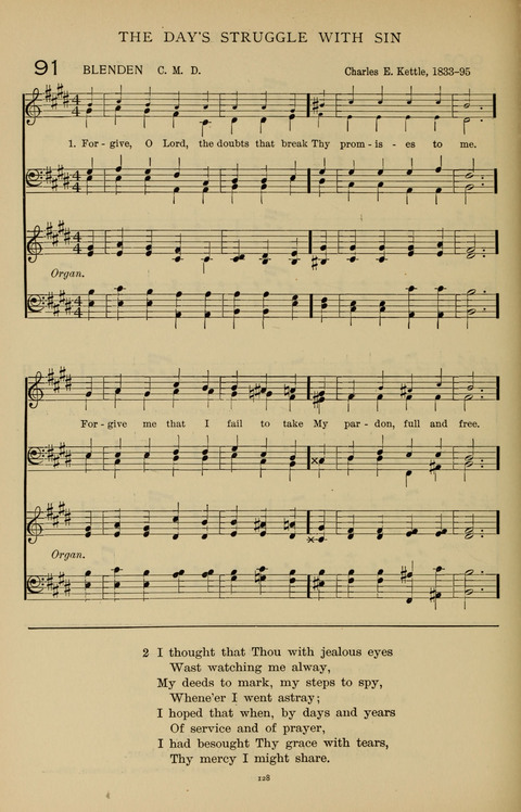 Songs for the Chapel: Arranged for male voices, for use in colleges, academies, schools and societies page 128