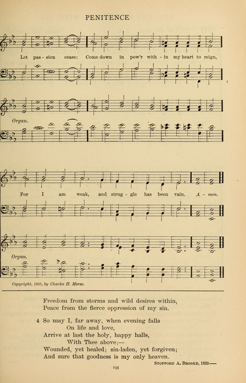 Songs for the Chapel: Arranged for male voices, for use in colleges, academies, schools and societies page 135