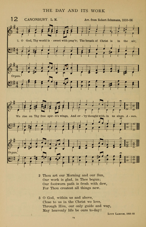 Songs for the Chapel: Arranged for male voices, for use in colleges, academies, schools and societies page 14