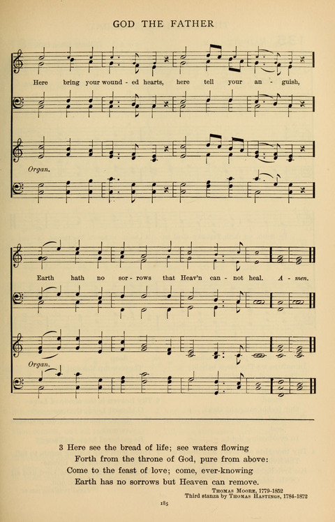 Songs for the Chapel: Arranged for male voices, for use in colleges, academies, schools and societies page 185