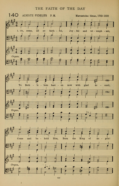 Songs for the Chapel: Arranged for male voices, for use in colleges, academies, schools and societies page 192