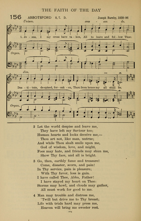 Songs for the Chapel: Arranged for male voices, for use in colleges, academies, schools and societies page 214