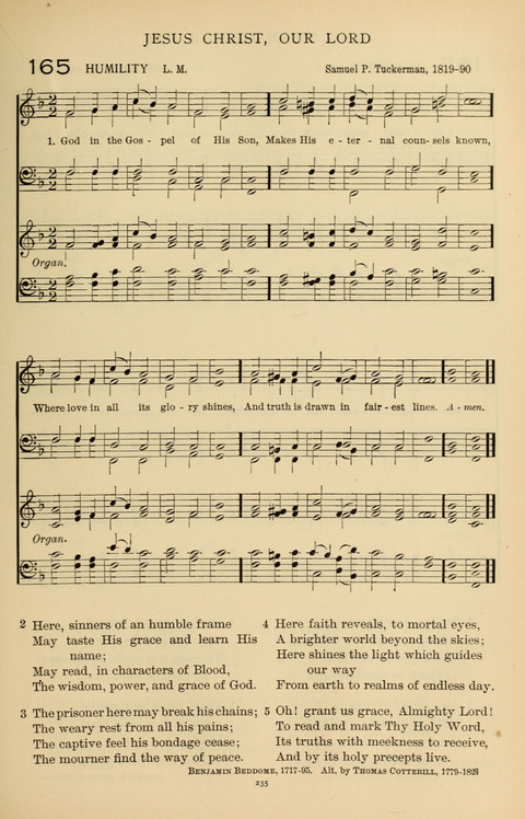 Songs for the Chapel: Arranged for male voices, for use in colleges, academies, schools and societies page 235