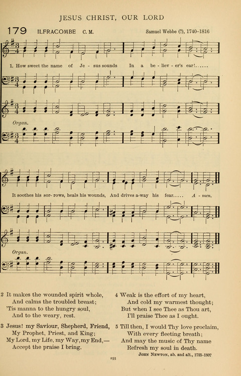 Songs for the Chapel: Arranged for male voices, for use in colleges, academies, schools and societies page 255