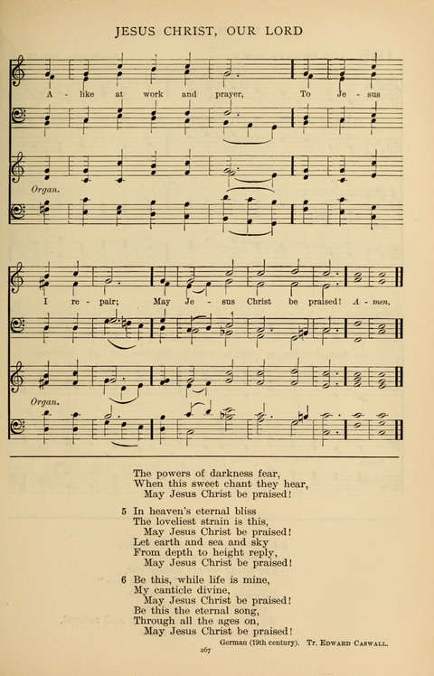 Songs for the Chapel: Arranged for male voices, for use in colleges, academies, schools and societies page 267