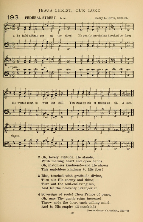 Songs for the Chapel: Arranged for male voices, for use in colleges, academies, schools and societies page 285