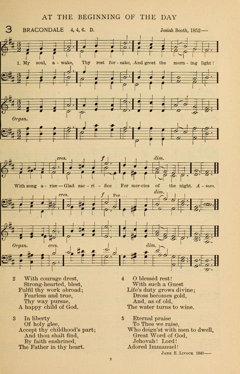 Songs for the Chapel: Arranged for male voices, for use in colleges, academies, schools and societies page 3