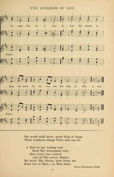 Songs for the Chapel: Arranged for male voices, for use in colleges, academies, schools and societies page 311