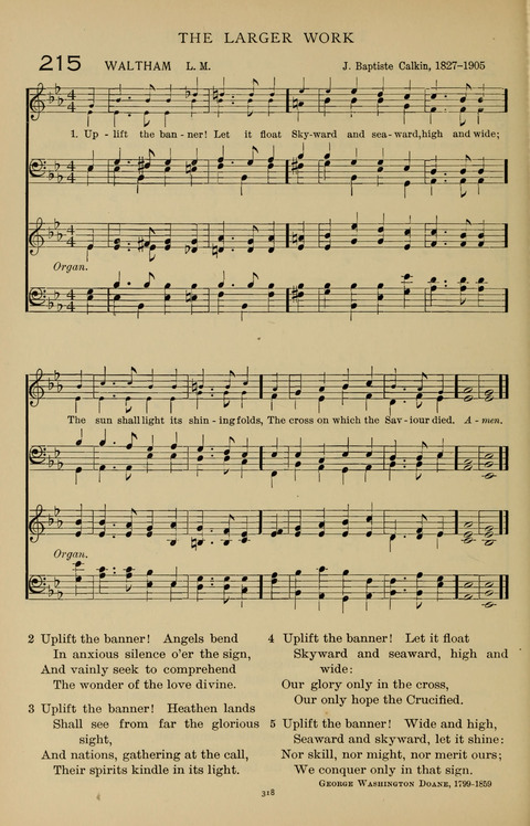 Songs for the Chapel: Arranged for male voices, for use in colleges, academies, schools and societies page 318